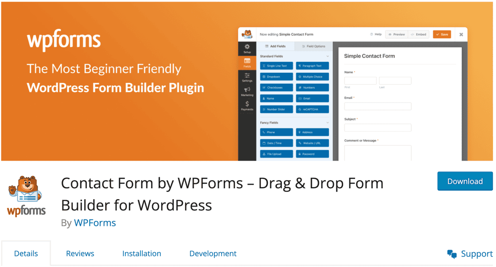 WPForm - Best WordPress Form Plugin