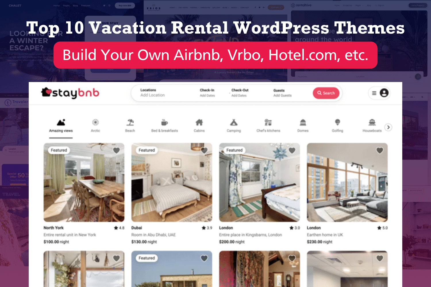 Top 10 Vacation Rental WordPress Themes